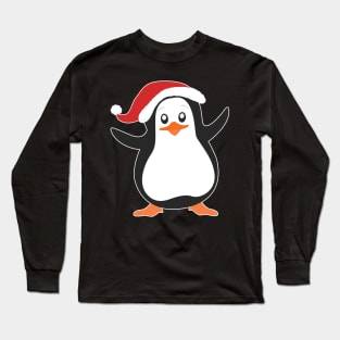 Cute Christmas Penguin Christmas Gift Long Sleeve T-Shirt